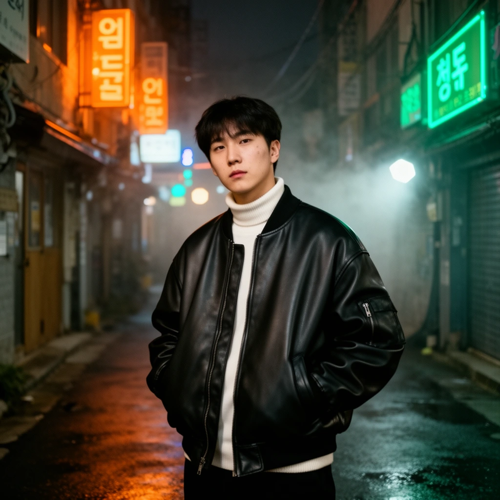 Cinematic night street photography