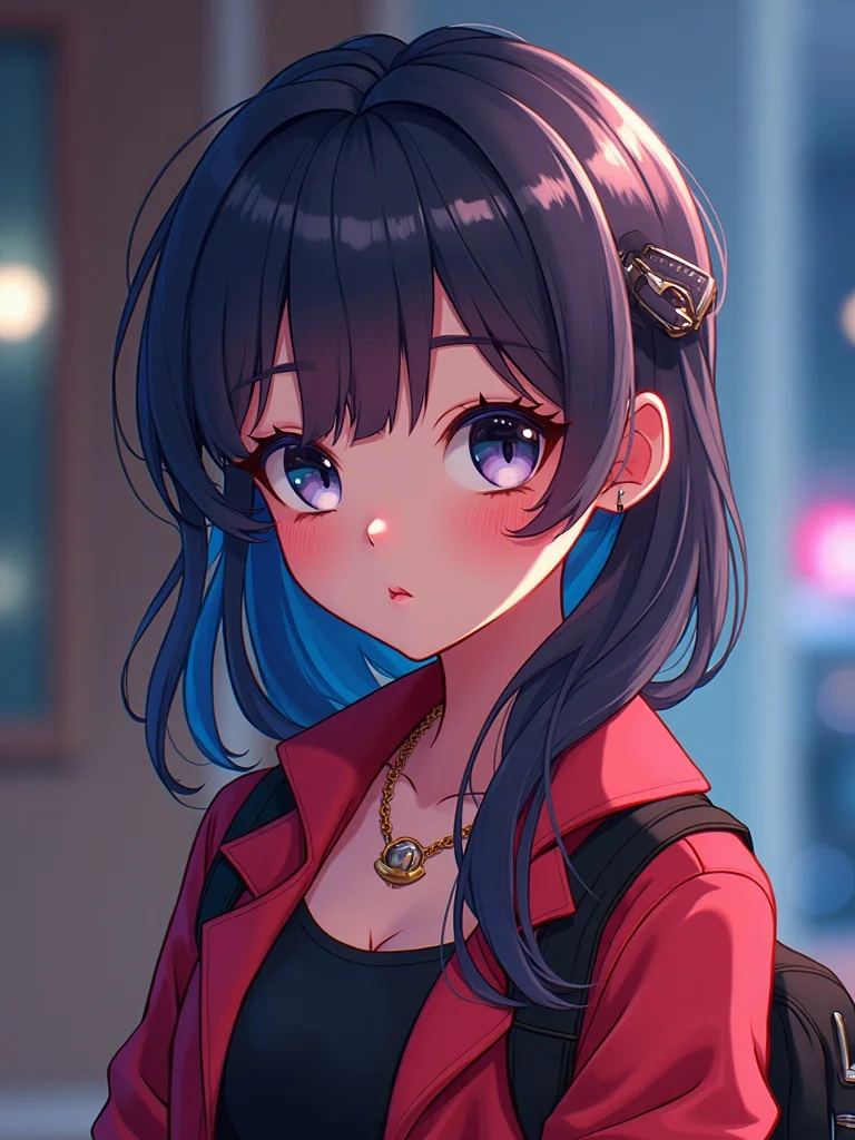 anime-inspired avatar illustration of a person with characteristic large eyes - avatar AI photo