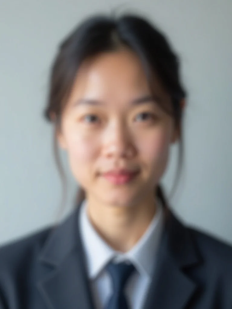 visa photograph of a person wearing professional business clothing against solid light gray backgrou - passport-photo AI photo