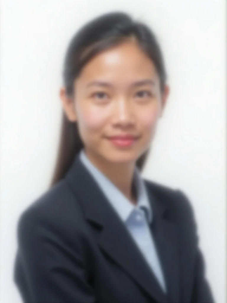 biometric passport photograph of a person in formal attire with clean white backdrop. Centered compo - passport-photo AI photo